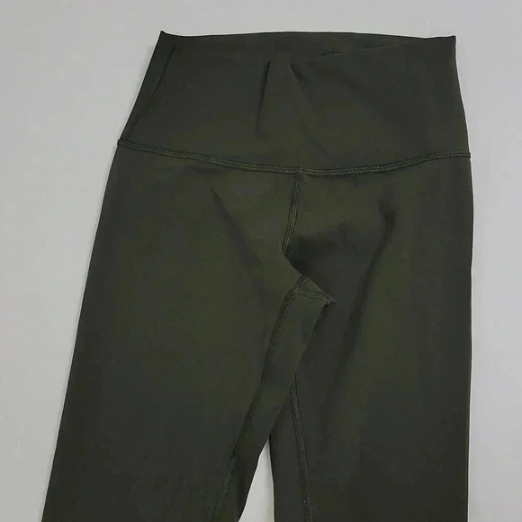 Lululemon Wunder Under Crop (High-Rise) *Full-On Luxtreme 21"Dark Olive (First - Picture 5 of 14
